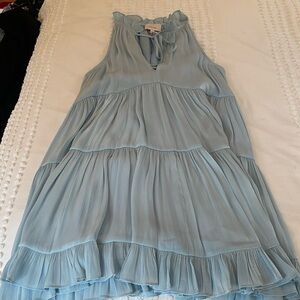 Super cute light blue dress with ruffles